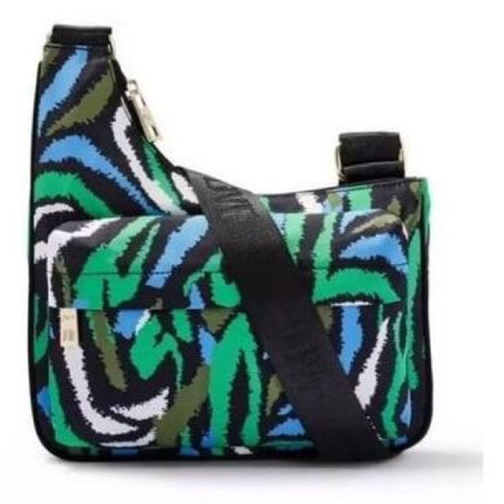 Diane Von Furstenberg Silver Crossbody Bag with Modern Urban Aesthetic
